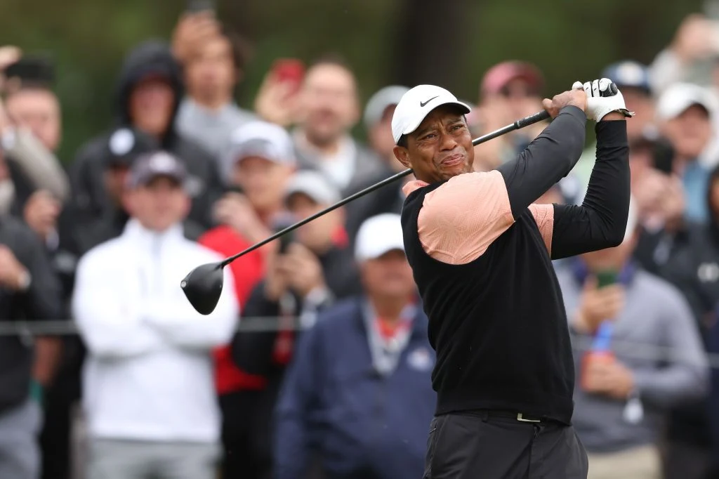 Tiger Woods med hentydning om pension
