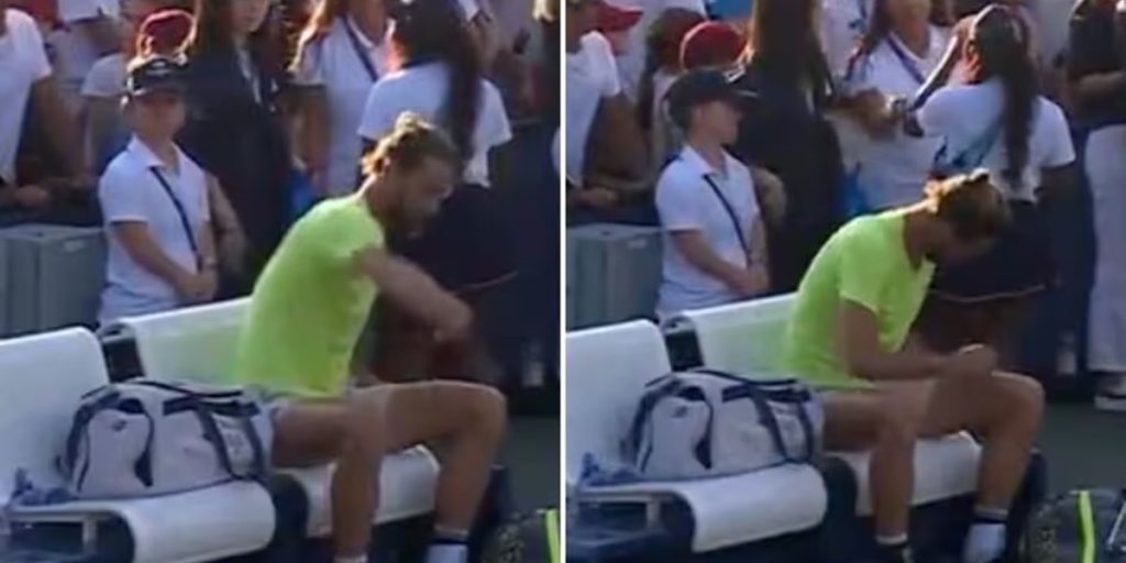 Efter nederlag i US Open-kvalifikationskamp: Tennisstjerne smider ting over hele banen i vredesudbrud