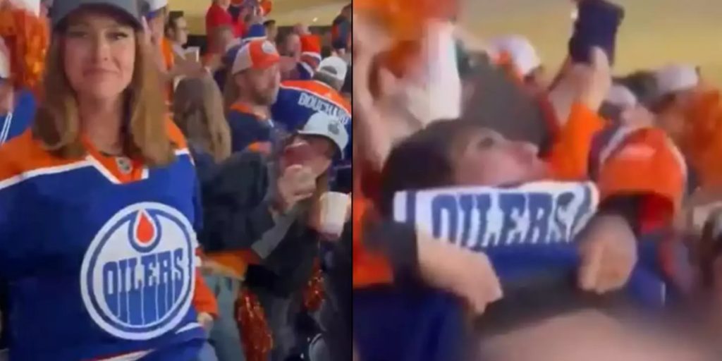 Kvinde viste sine ‘meloner’ til ishockeykamp – det endte med at sikre hende lukrativ aftale